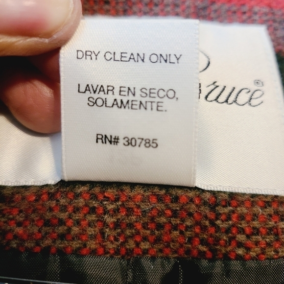 Lawrence Bruce | Women's Vintage Wool Blend Striped Blazer (Size 12 Petite) - Picture 8 of 13